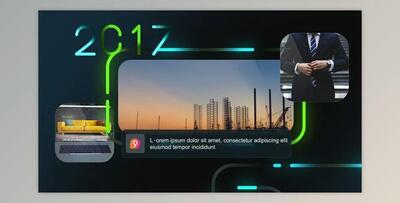 Corporate Line Glow Timeline Slideshow (Videohive 53525510) - AE Project