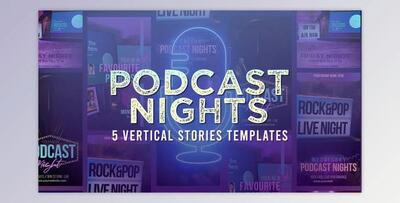 Podcast Nights Stories (Videohive 53688976) - AE Project