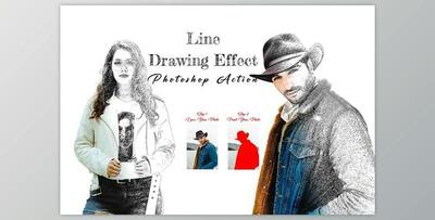 Creativemarket - Line Drawing Effect Photoshop Action