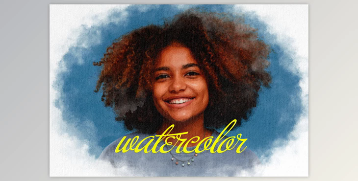 Sketchbook Watercolor Photo Effect - 92015978