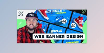 Web Banner Design with Adobe Photoshop and Illustrator
