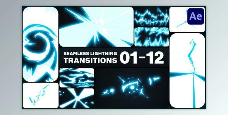 Seamless Lightning Transitions for After Effects (Videohive 46081260) - AE Project