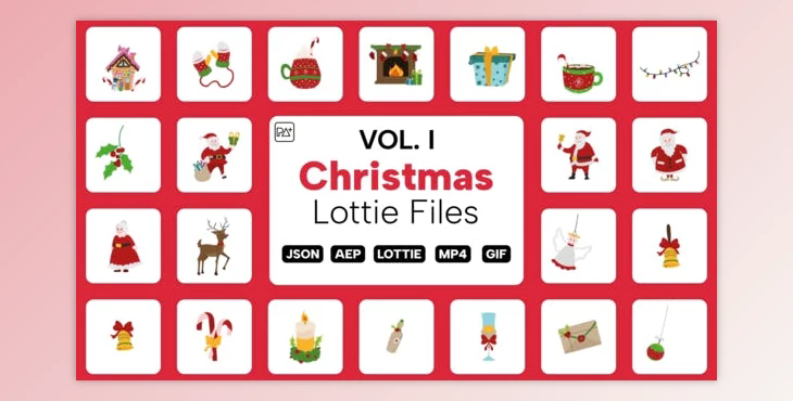 Christmas Lottie Files Vol. I (Videohive 40871165) - AE Project