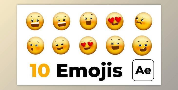 Smile Emojis (Videohive 45049437) - AE Project