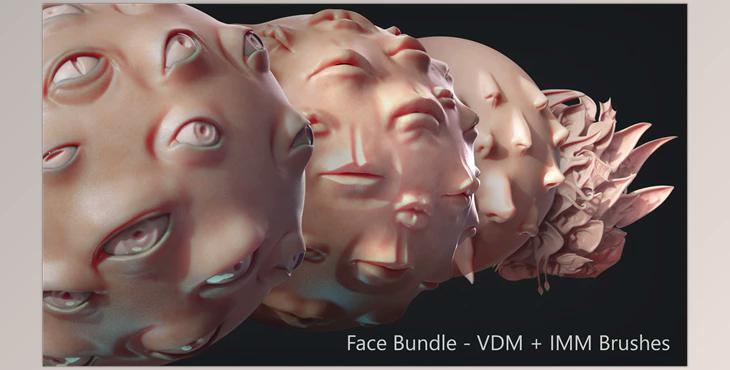 Artstation – Zbrush – Face IMM + VDM Bundle