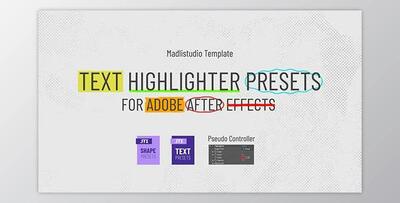 Text Highlighter Presets (Videohive 28871094)