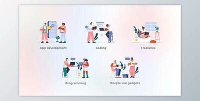 Programming – Big Character Tool Set Concepts (Videohive 45848624) - AE Project