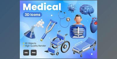 UI8 – Medical 3D Icons