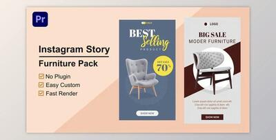 Furniture Instagram Story Mogrt 11 (Videohive 33693491)
