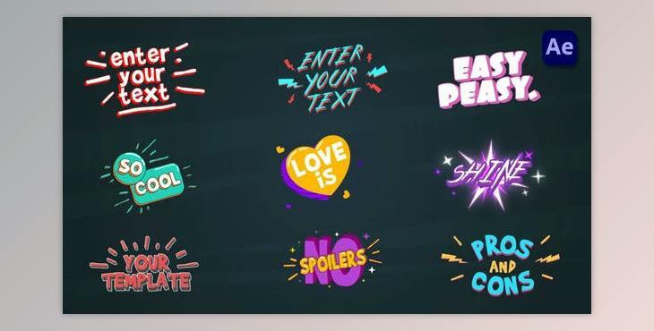 Cartoon Titles [After Effects] (Videohive 36713408) - AE Project