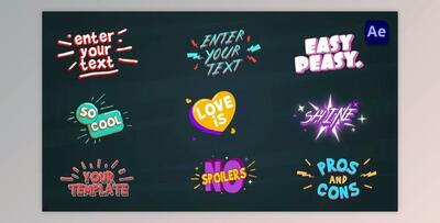 Cartoon Titles [After Effects] (Videohive 36713408) - AE Project