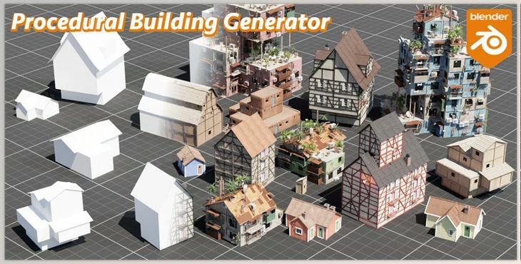 Blender Market – Procedural Building Generator v1.3