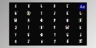 Cartoon Animated Alphabet for After Effects (Videohive 53542127) - AE Project