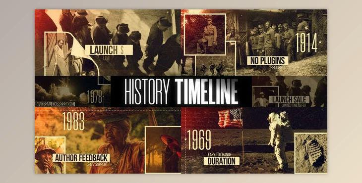 Events – Cinematic History Timeline (Videohive 33323125) - AE Project