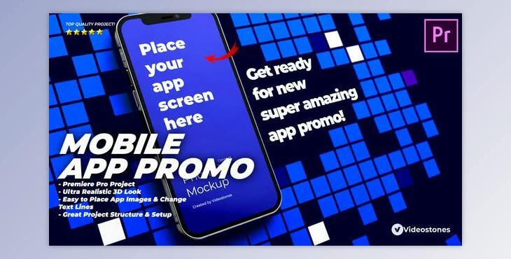 Mobile App Promo - App Presentation - App Demo Showcase Premiere Pro - Videohive 34095645