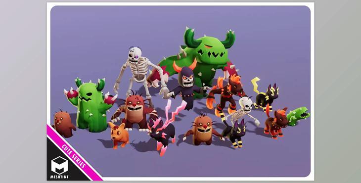 Unity Asset - Monsters Ultimate Pack 03 Cute Series v1.0