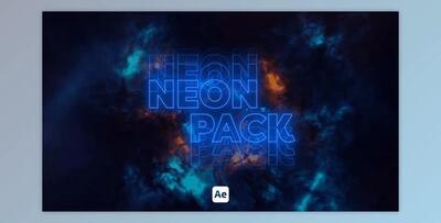 Kinetic Neon Typo 04 (Videohive 46117786) - AE Project