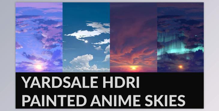 YARDSALE HDRI Painted Anime Skies 01