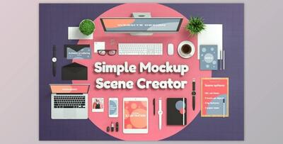 Simple Mockup Scene Creator By Aedon Design