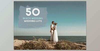 50 Beach Wedding LUTs Pack By Eldamar Studio