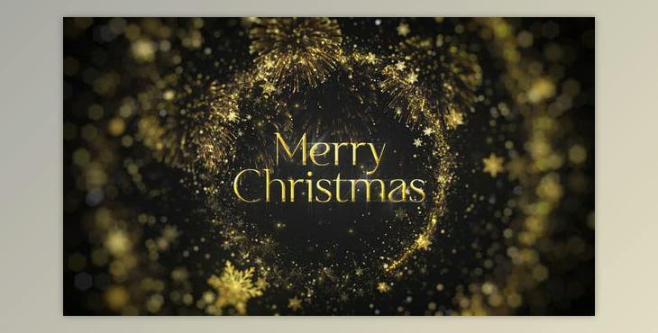 Golden Christmas Intro (Videohive 41796845) - AE Project