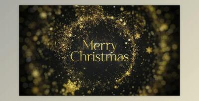 Golden Christmas Intro (Videohive 41796845) - AE Project