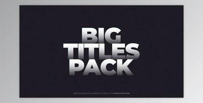 Titles – Big (Videohive 36360064) - AE Project