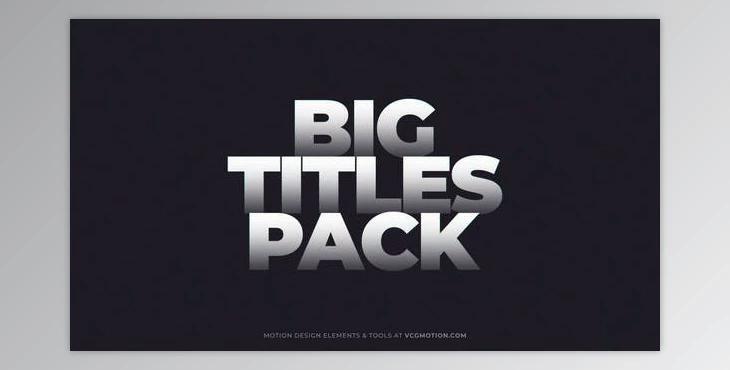 Titles – Big (Videohive 36360064) - AE Project