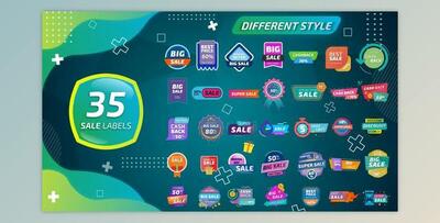 35 Sale Labels (Videohive 26293573)