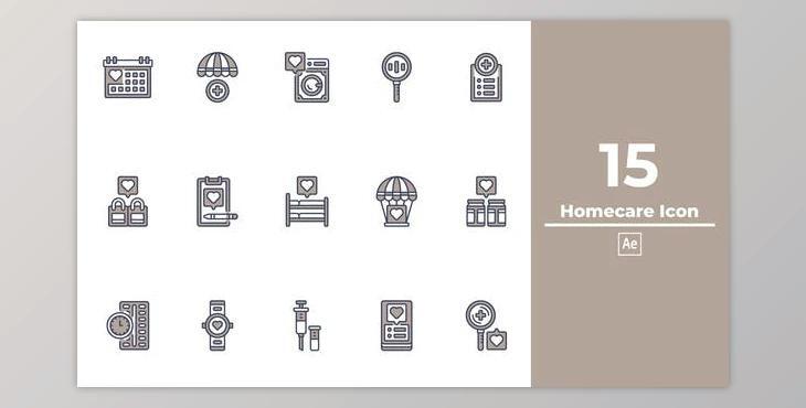 Homecare Icon After Effects (Videohive 50076036) - AE Project