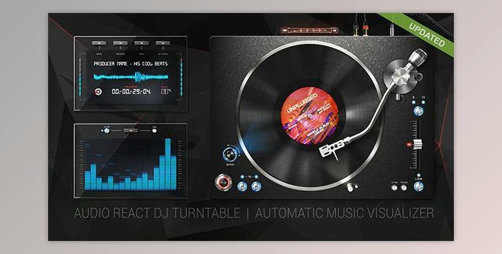 Audio React DJ Turntable Music Visualizer (Videohive 9623017) - AE Project