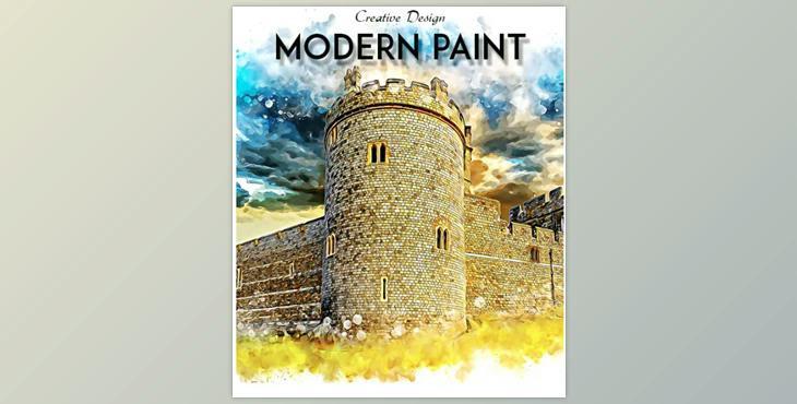 Modern Paint Photoshop Action – GraphicRiver 33619864 (ABR, PAT, ATN)