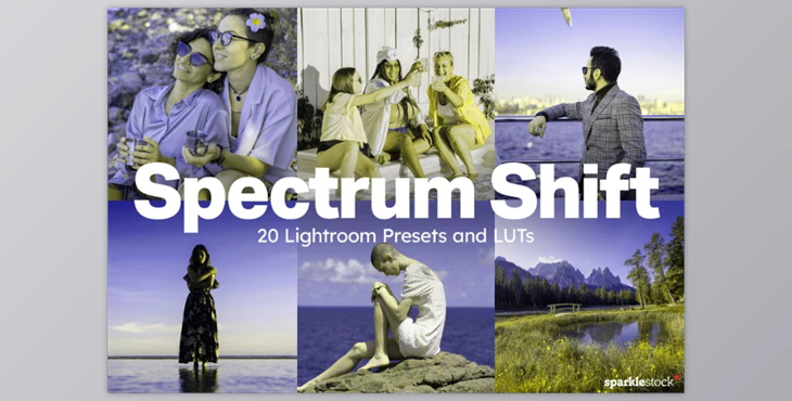 20 Spectrum Shift Lightroom Presets and LUTs