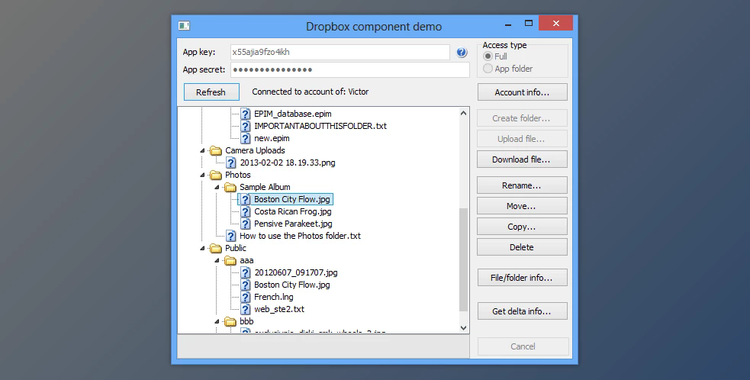 AstonSoft Dropbox Delphi Component v2.9.2 (14 Mar 2022) for D7-D11 Alexandria + CRACK