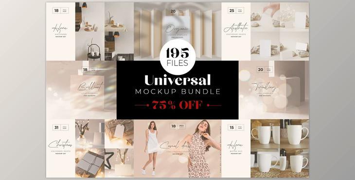 Universal Mockup Bundle CreativeMarket-5960408 (PSD, PNG)