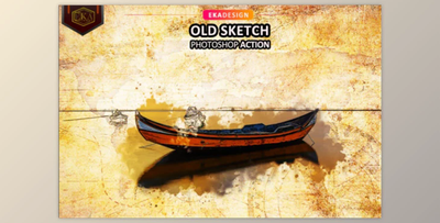 Old Sketch Photoshop Action By Ernika (ABR, PAT, ATN)