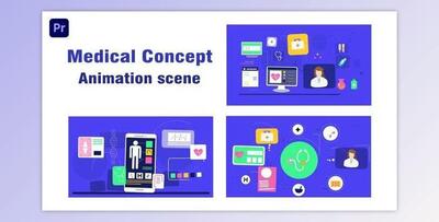 Medical Concept Animation Scene (Videohive 43665622) - PR Project