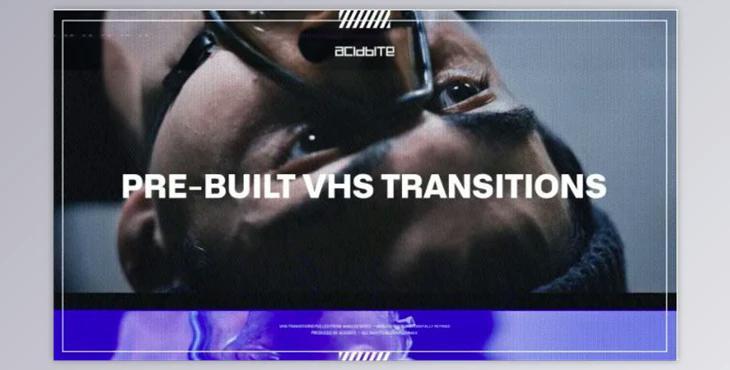 AcidBite – Pre-Built VHS Transitions (PNG, MOV) - PR