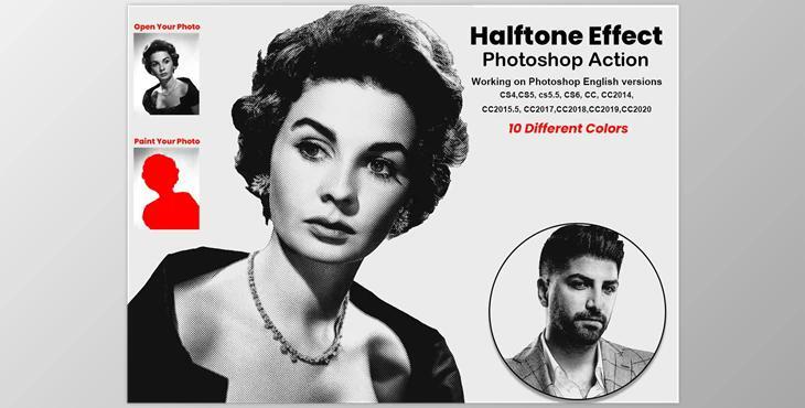 Halftone Effect Photoshop Action CreativeMarket-5855540 (ATN)