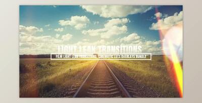 Film Burn Light Leak Transitions and Cinematic LUTs Overlays Bundle (VideoHive 55742030) - AE Project