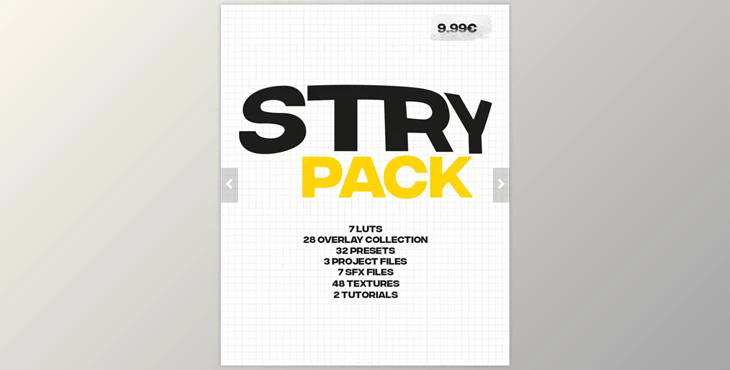 Payhip – STRY Editing Pack (.cube, PNG, MP4) - AE