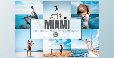 18 Miami Lightroom Presets bright summer photo filter