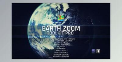 Earth Zoom Toolkit Pro (Videohive 23319578) - AE Project