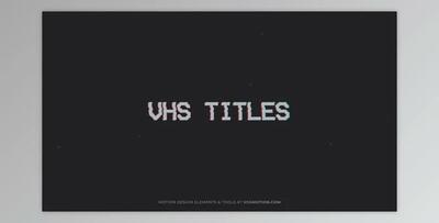Titles // VHS (VideoHive 35769616) - AE Project