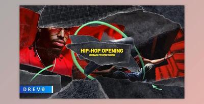 HIP-HOP Opening/ True Rap Music/ City/ New York/ Brush/ Gangsta/ Dynamic/ Street/ Basketball/ Urban (Videohive 32080512) - AE Project
