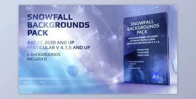 Videohive Particular – Snowfall Backgrounds 35122391