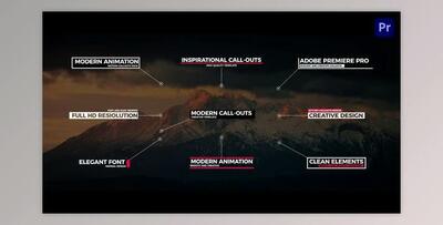 Modern Call Outs For Premiere Pro (Videohive 33639830) - PR Project