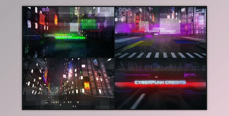 Cyberpunk Credits (Videohive 23277001) - AE Project