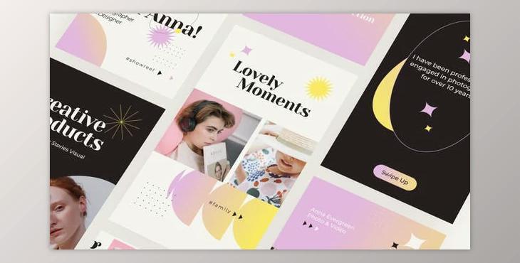 Aesthetic Resume Stories (Videohive 34094876) - AE Project