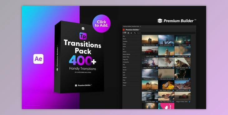 Transitions Pack (Videohive 42736354) - AE Project